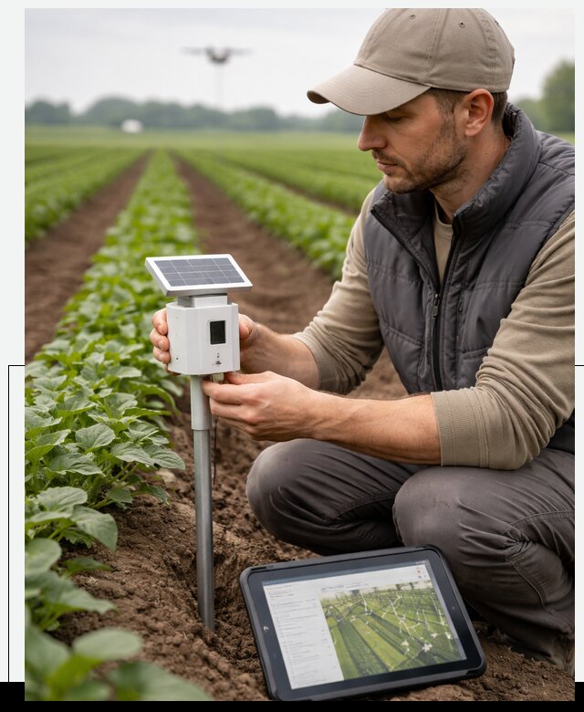 IoT мониторинг сельскохозяйственных полей и контроля в Бирске