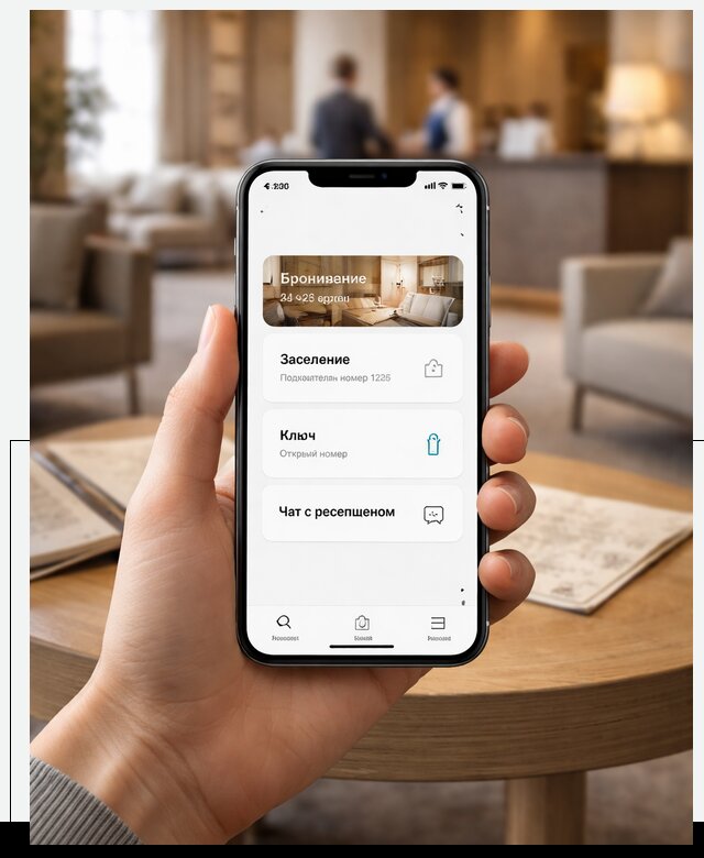 Мобильное приложение для гостей отеля в Бирске, управление сервисом